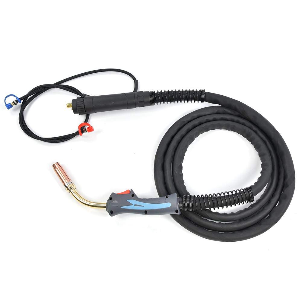 13ft MIG Welding Gun - MB501D Semi-Automatic Water-Cooled Torch for 0.04~0.06inch Wire with European Connector - Ideal for Automotive Repair, Metal Fabrication & DIY Welding Projects