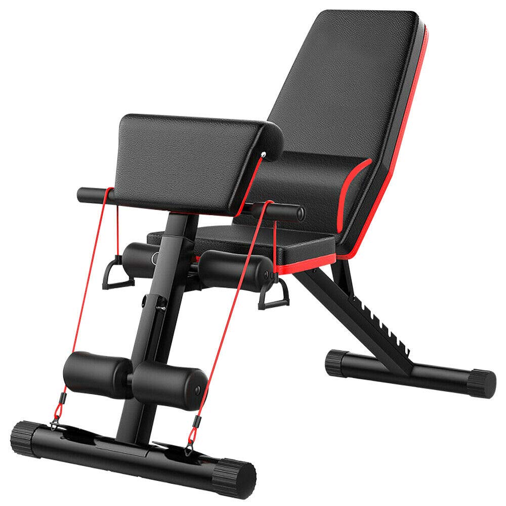 Adjustable Weight Bench for Full Body Workout - Multi-Use Home Gym Equipment for Sit-Ups, Stretching & Dumbbell Training | Perfect for Home Fitness & Strength Training