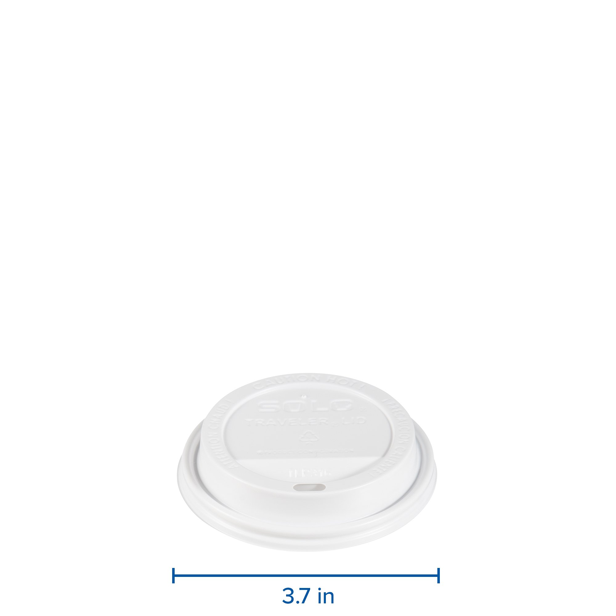 SOLO TLP316-0007 White Plastic Travel Cup Lids - 1000 Pack for 12oz Hot Paper Cups | Perfect for Coffee Shops, Offices & Takeout Restaurants