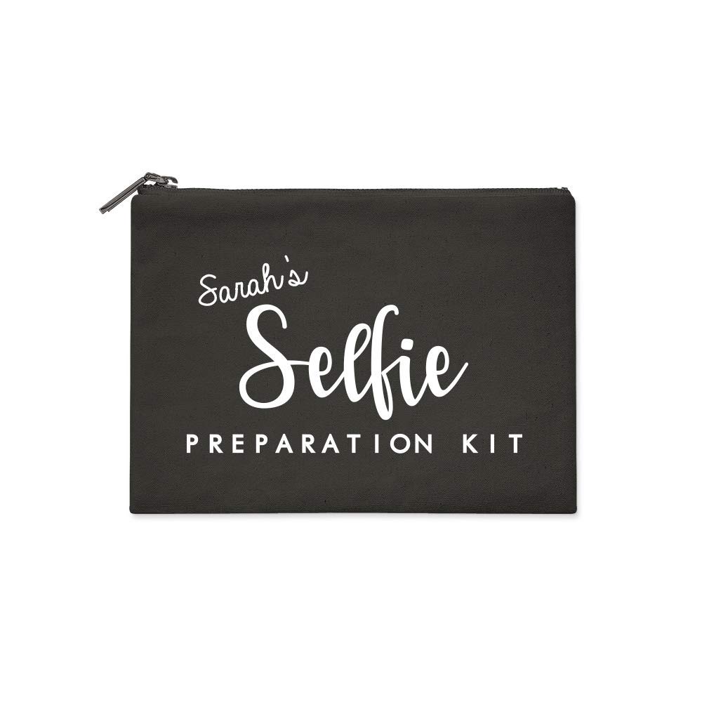 Personalized Large Black Makeup Bag - Funny Christmas Gift for Her, Best Friend | Travel, Gym & Everyday Use Cosmetic Organizer