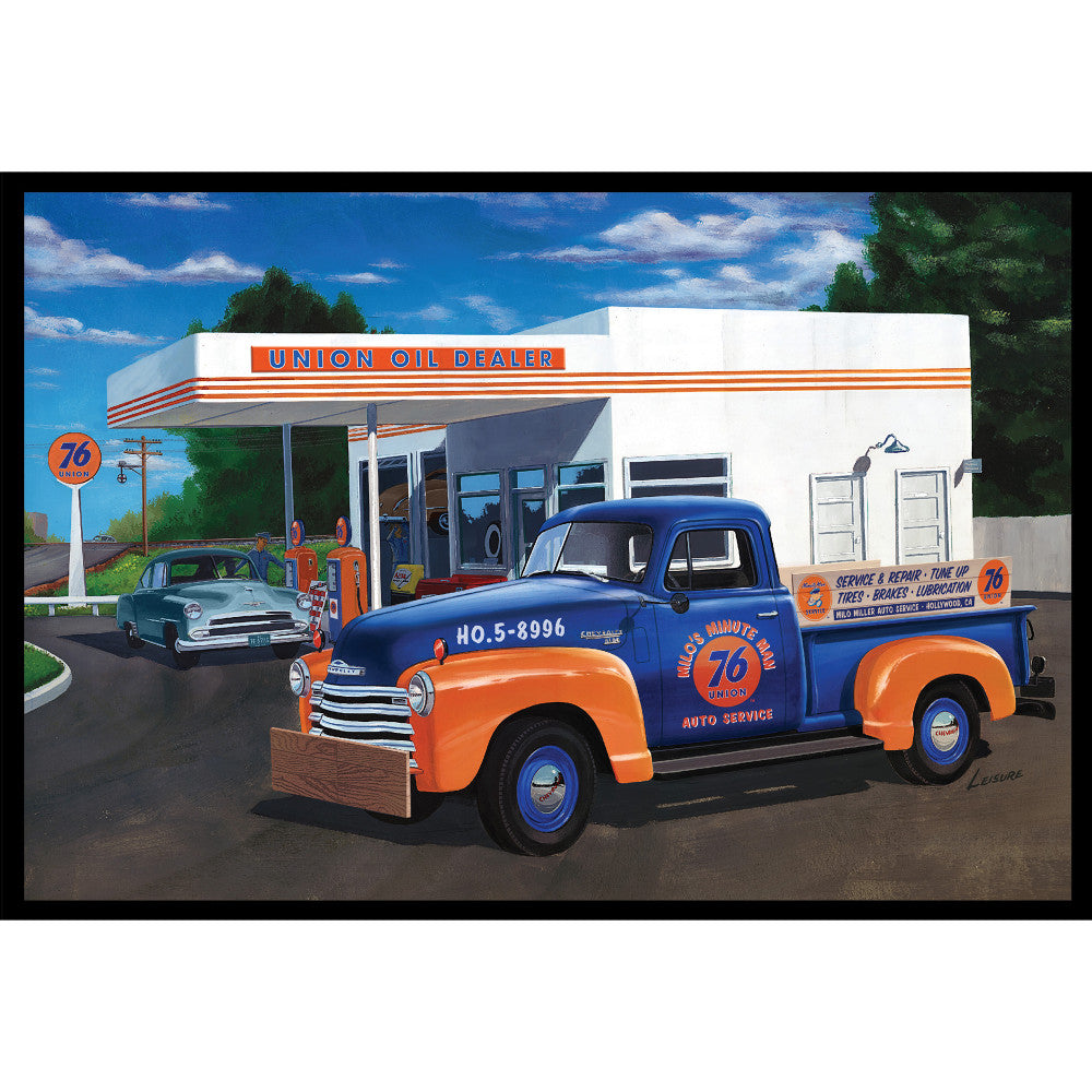 1:25 Scale AMT 1950 Chevy 3100 Pickup Union 76 Model Kit - Classic Truck Model for Collectors & Hobbyists - Perfect for Display & DIY Projects