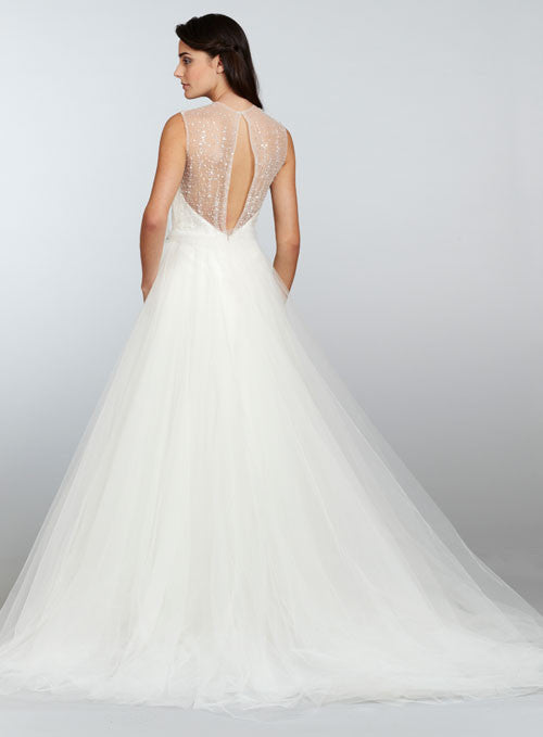 Tara Keely TK2302 Sample Wedding Gown - Elegant Lace Bridal Dress for Bride, Perfect for Church Ceremony & Outdoor Wedding Photos