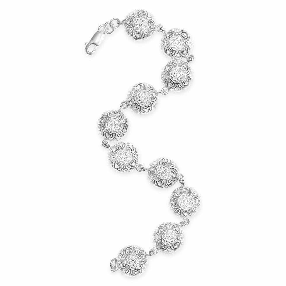 Memory Keeper Bracelet - Sterling Silver Engraved Charm Bracelet for Women | Perfect for Anniversary, Birthday Gifts & Keepsakes