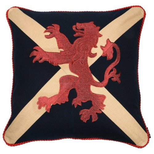 Premium Comfort Pillow with Rampant Lion Design - Soft Support for Neck & Back - Perfect for Home, Office, and Travel Use