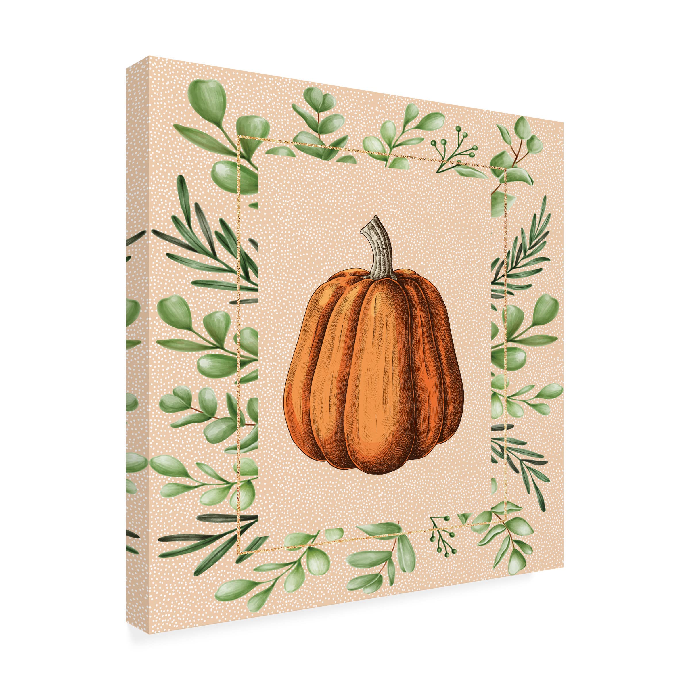 Trademark Fine Art 'Harvest' Framed Canvas Wall Art by The Font Diva - Perfect for Farmhouse, Rustic & Country Home Decor
