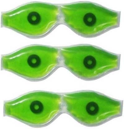 PVA Aloe Vera Cooling Gel Eye Mask - Soothing Ice Therapy for Dark Circles & Puffy Eyes - Set of 3 - Perfect for Nighttime Skincare & Travel