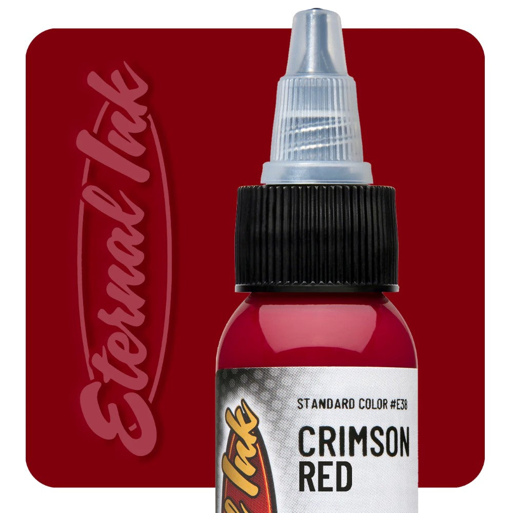 Eternal Ink Crimson Red - Premium Waterproof Calligraphy Ink for Fountain Pens, Dip Pens & Art - Perfect for Lettering, Drawing & Scrapbooking