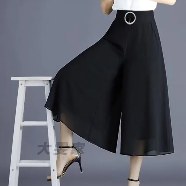 Stylish Black Women's Wide Leg Pants with Adjustable Waist Strap - 10 Trendy Designs | Korean Harajuku Fashion 2023 | Perfect for Casual Wear, Office Outfits & Street Style