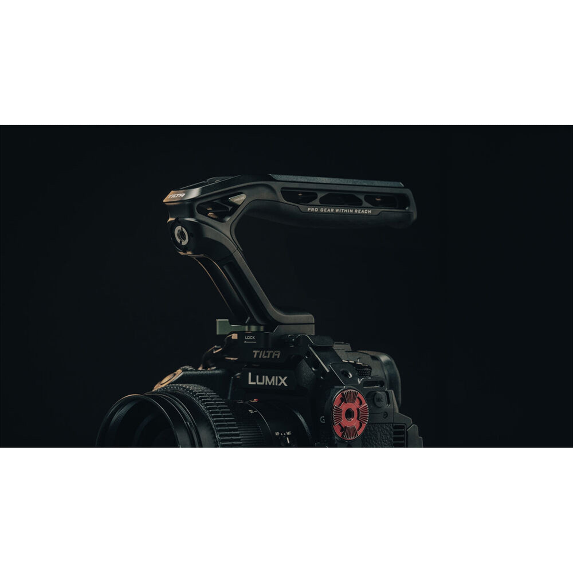 Tilta Xeno Top Handle with NATO Clamp - Black | Camera Rig Handle for DSLR & Mirrorless Cameras | Perfect for Filmmaking, Vlogging & Photography