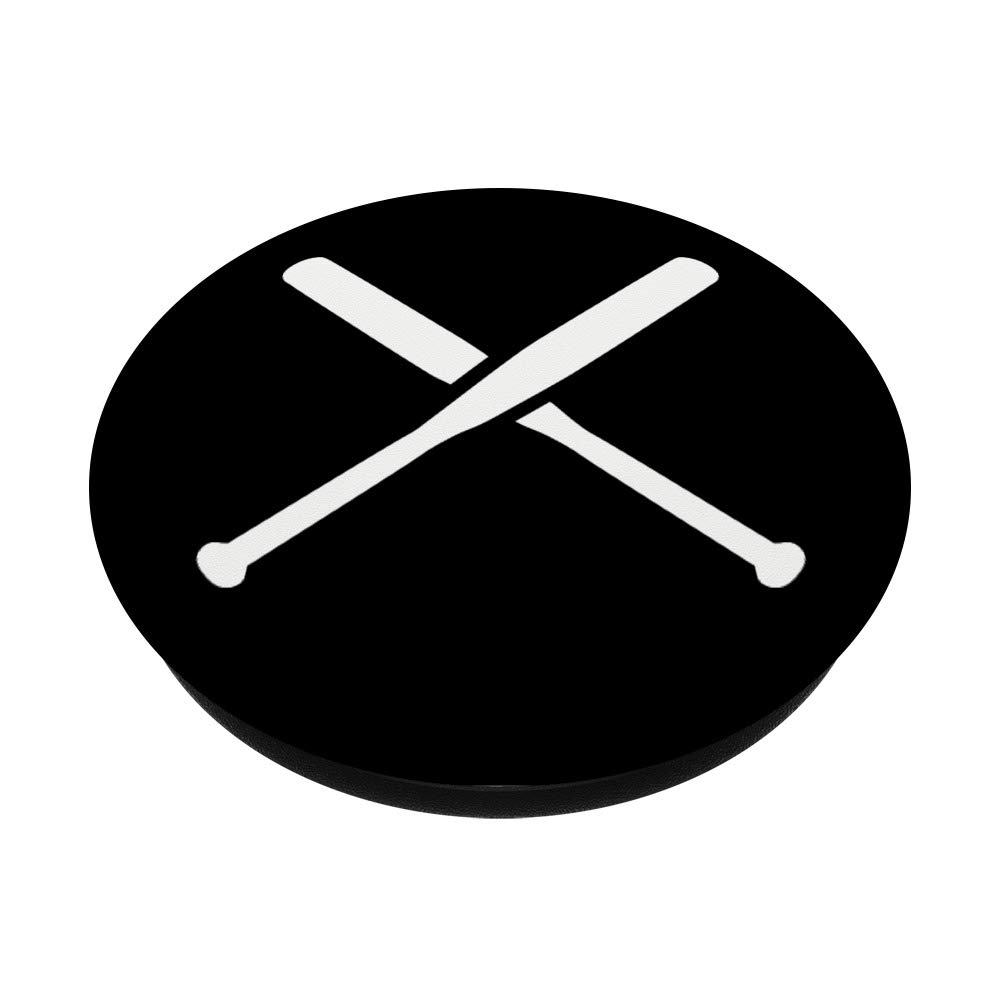 Crossed Baseball Bats PopGrip - Swappable Phone Grip for Sports Fans