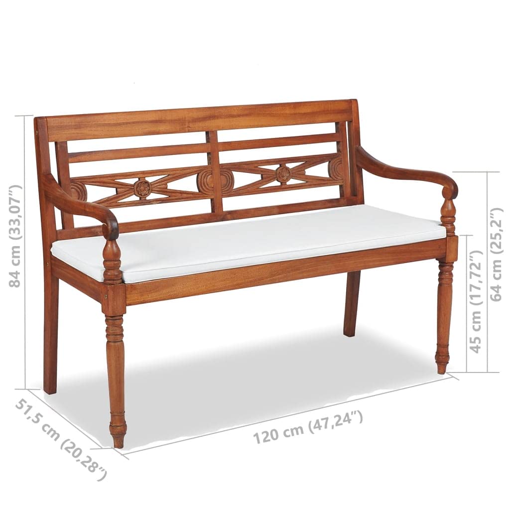 Premium 4-Piece Patio Lounge Set with Cushions - Solid Teak Wood Outdoor Furniture for Garden, Poolside & Backyard Relaxation