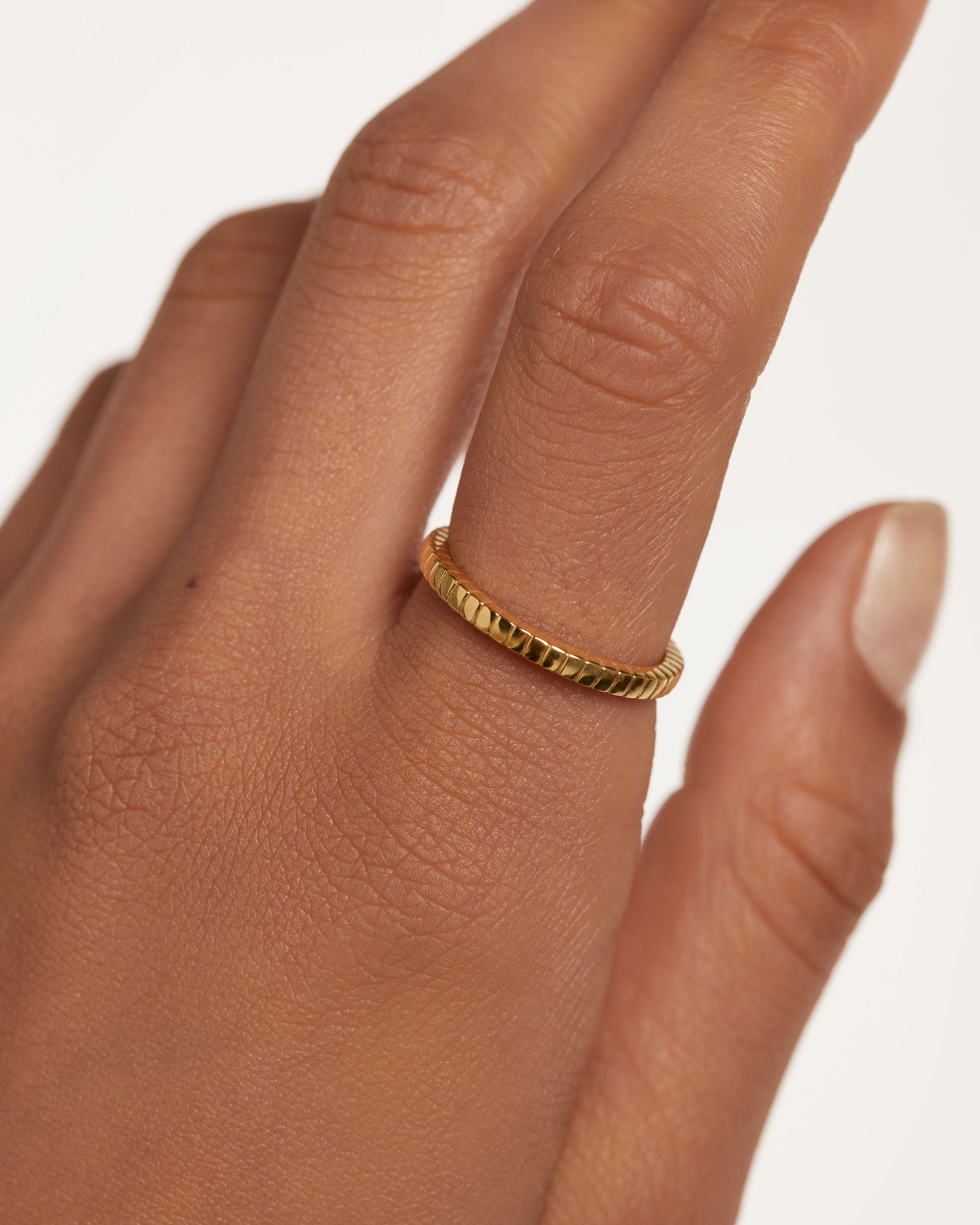 Elegant 14K Gold Ring for Women - Minimalist Dainty Jewelry Gift for Her - Perfect for Weddings, Anniversaries & Everyday Wear