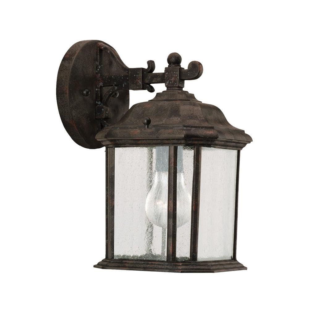 Oxford Bronze Single-Light Outdoor Wall Lantern with Incandescent Bulb - Traditional Exterior Lighting Fixture for Porch, Patio & Garden (Model 73-Bel-608586)