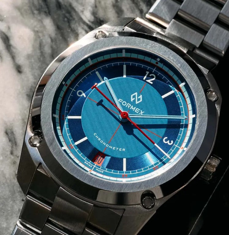 Formex x W&W Essence ThirtyNine Sector Blue Watch - Luxury Automatic Men's Timepiece with Date Function - Perfect for Business, Formal Events & Watch Collectors