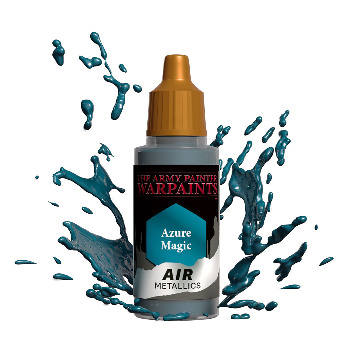 Warpaints Air Metallics: Azure Magic - Premium Metallic Acrylic Paint for Miniatures & Models - Perfect for Warhammer, D&D, and Cosplay