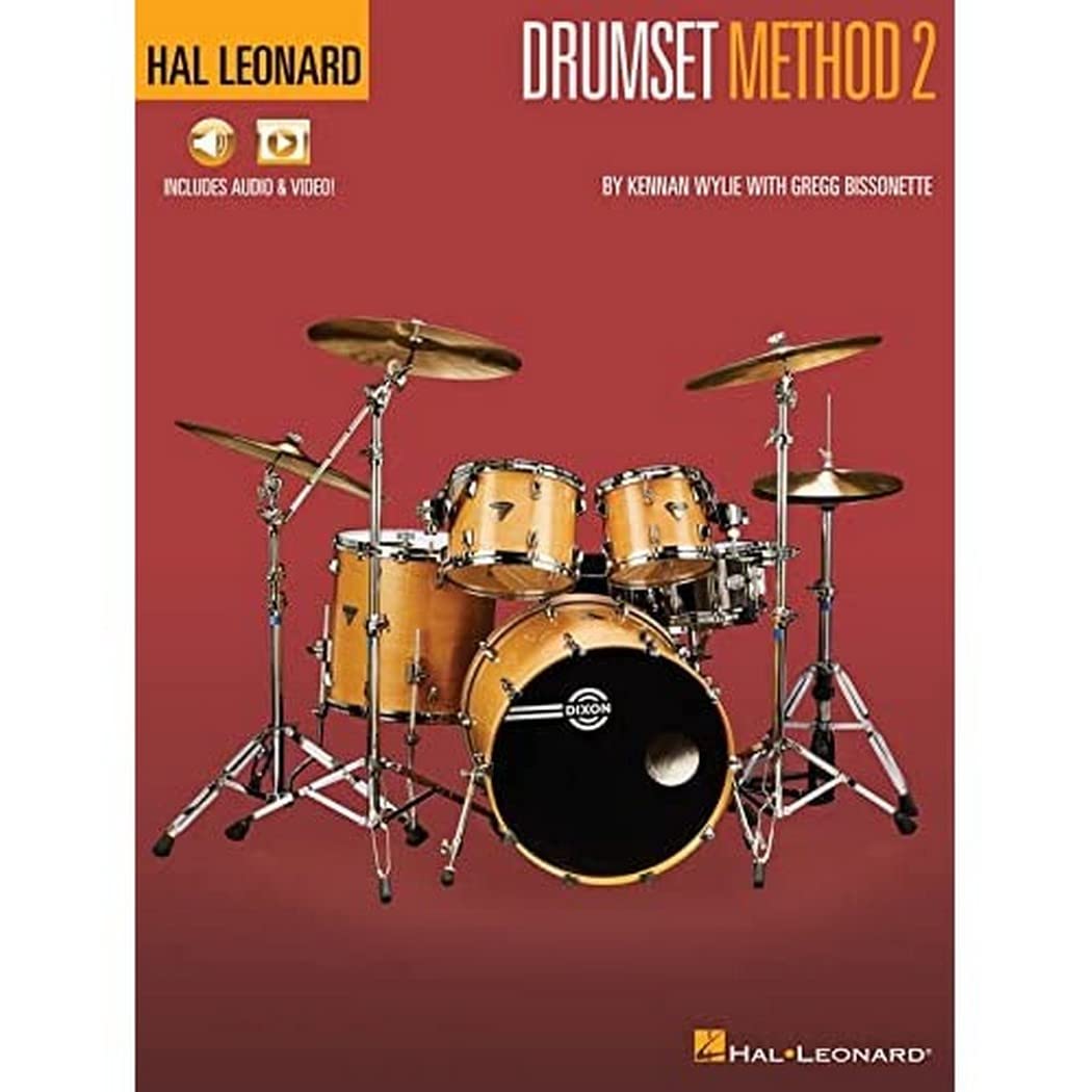 Hal Leonard Drumset Method Book 2 - Complete Drum Lessons with Online Audio Access | Learn Drumming Techniques for Beginners to Advanced Players | Perfect for Practice, Performances & Music Classes