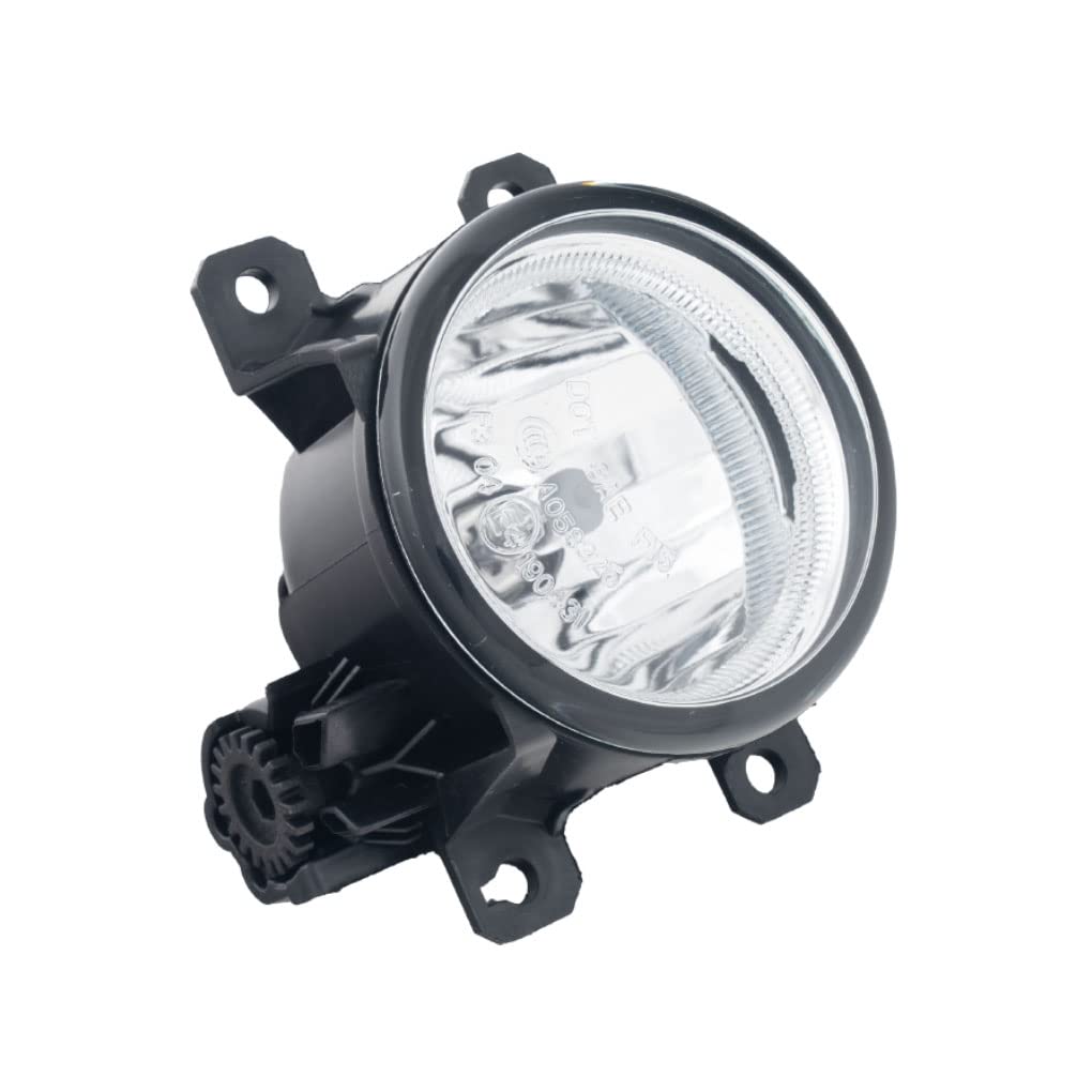 2014-2017 Honda Fit Fog Lights Replacement - Chrome Housing with LED Bulbs - Complete Left & Right Assembly Set - Perfect for Night Driving & Bad Weather Visibility