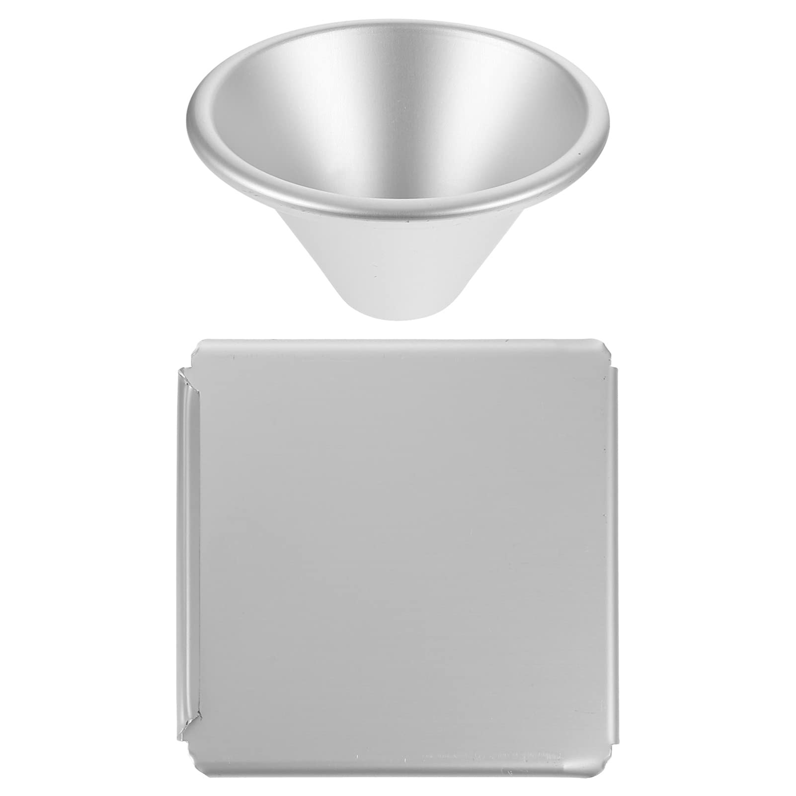 Cabilock Aluminum Alloy Cake Mold with Lid - 6 Inch Round Cake Pan, Tart Pan, Pudding Mold, Muffin Tin for Baking Cupcakes, Spheres & Doll Cakes | Perfect for Birthday Parties, Wedding Desserts & Home Baking
