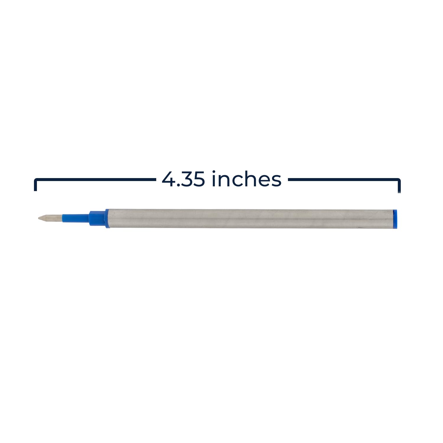 Premium Ceramic Rollerball Refill - Blue Ink Cartridge | Dayspring Pens Replacement for Waterman & Other Rollerball Pens | Smooth Writing for Office, Journaling & Note Taking
