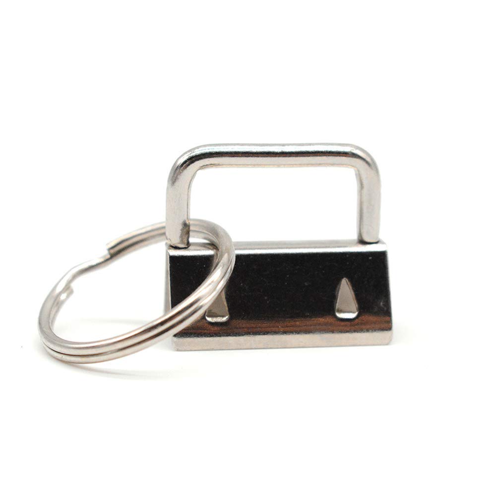 1 Inch Key Fob Wristlet Set - 25pcs with Key Rings for Keys & Accessories