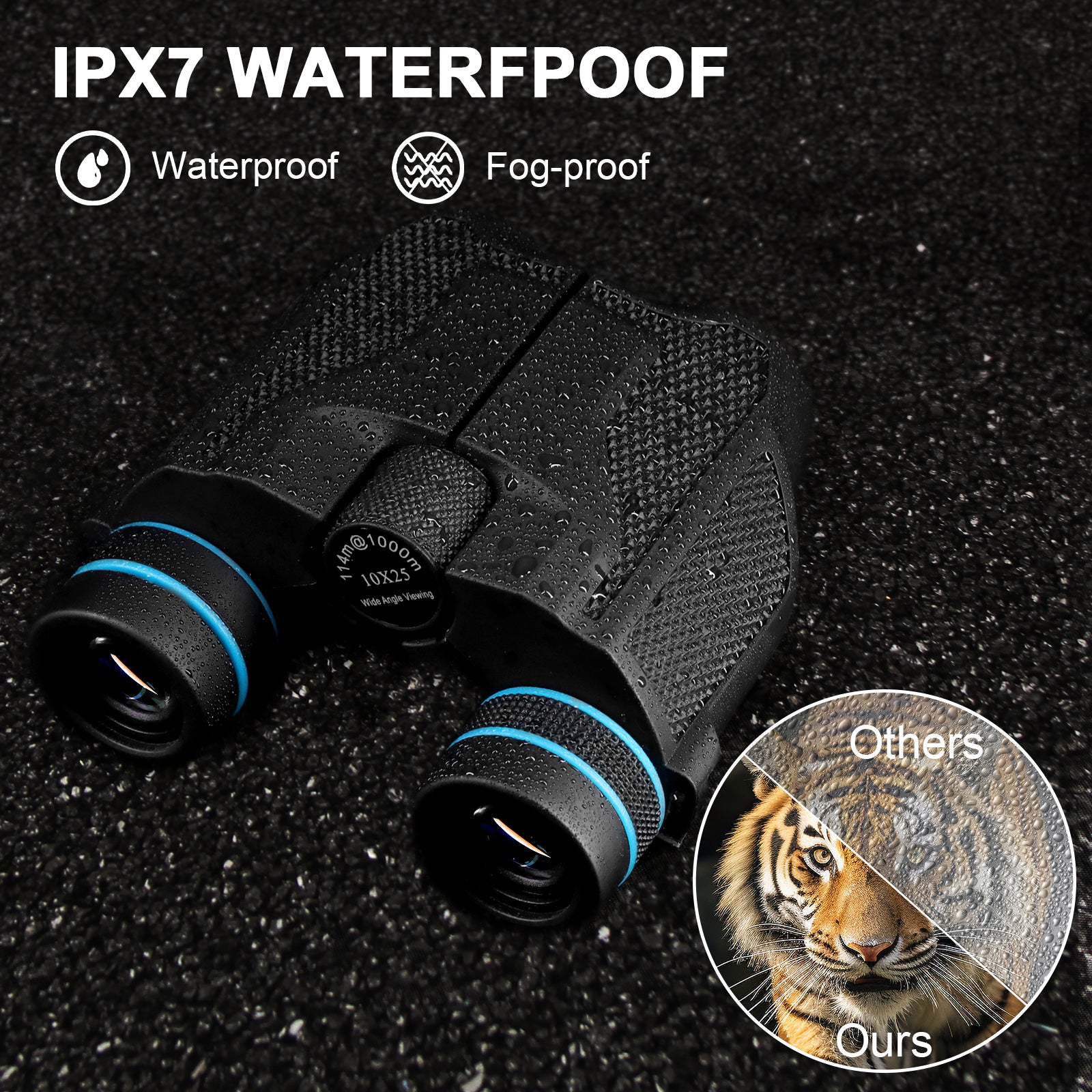 Wetene Compact Bird Watching Binoculars - Lightweight & Portable HD Optics for Birding, Hiking, Travel & Outdoor Adventures - Perfect for Backyard Birding, Wildlife Observation & Nature Exploration