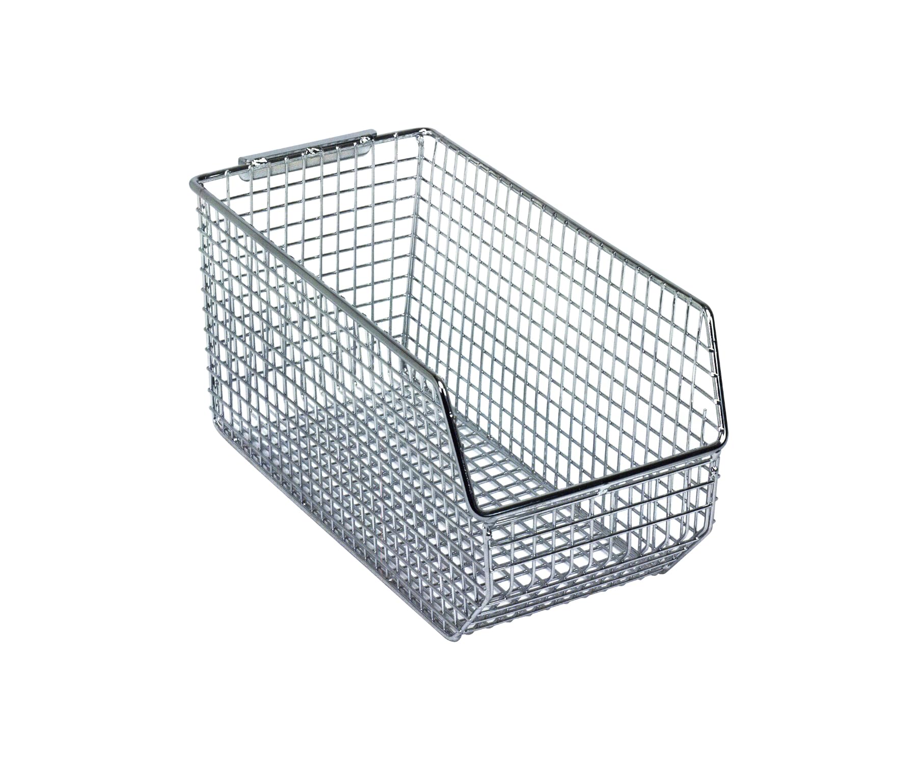 Ultra MESH BIN Chrome - Heavy Duty Storage Organizer for Garage, Kitchen, Bathroom & Office - Durable Wire Mesh Basket for Home Organization & Decluttering