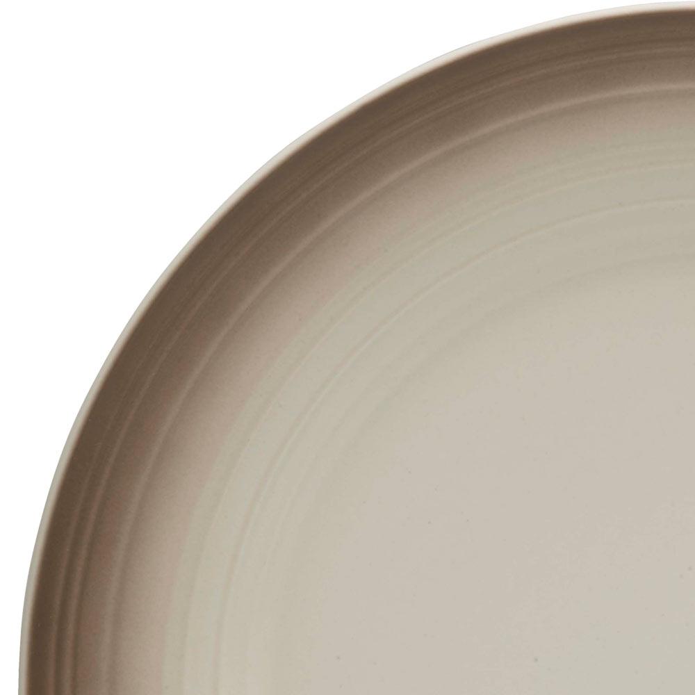Swirl Ombre Mocha 16-Piece Dinnerware Set - Service for 4 People - Elegant Tableware for Family Dinners, Parties & Home Decor