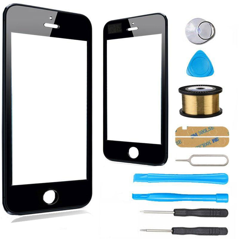 Premium iPhone 5s/5c/5 Glass Screen Replacement Kit - High-Quality Repair Tool with Installation Tools - Perfect for DIY Phone Screen Fix at Home or Office