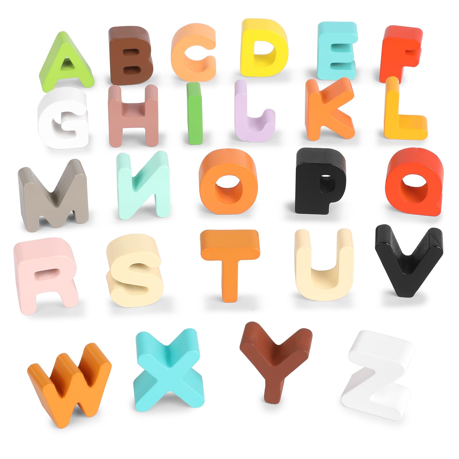 Wooden Animal Alphabet Puzzle - ABC Learning & Matching Game for Toddlers 2-4 Years | Montessori Educational Toy for Preschool Kids 3-5 | Perfect for Early Childhood Education & Homeschooling Activities