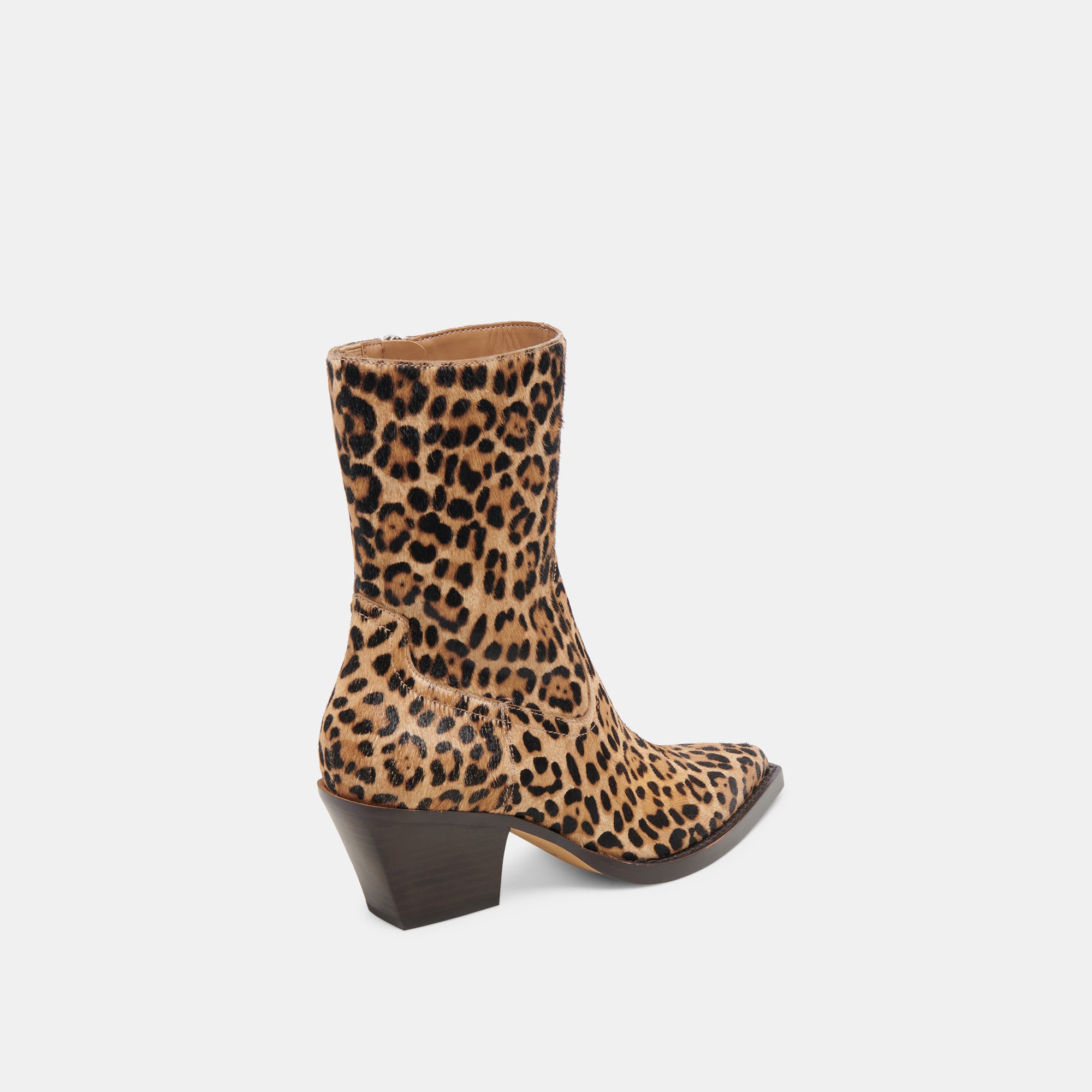 RUTGER Women's Leopard Print Calf Hair Boots - Stylish & Comfortable Winter Ankle Boots for Casual Outfits & Party Wear