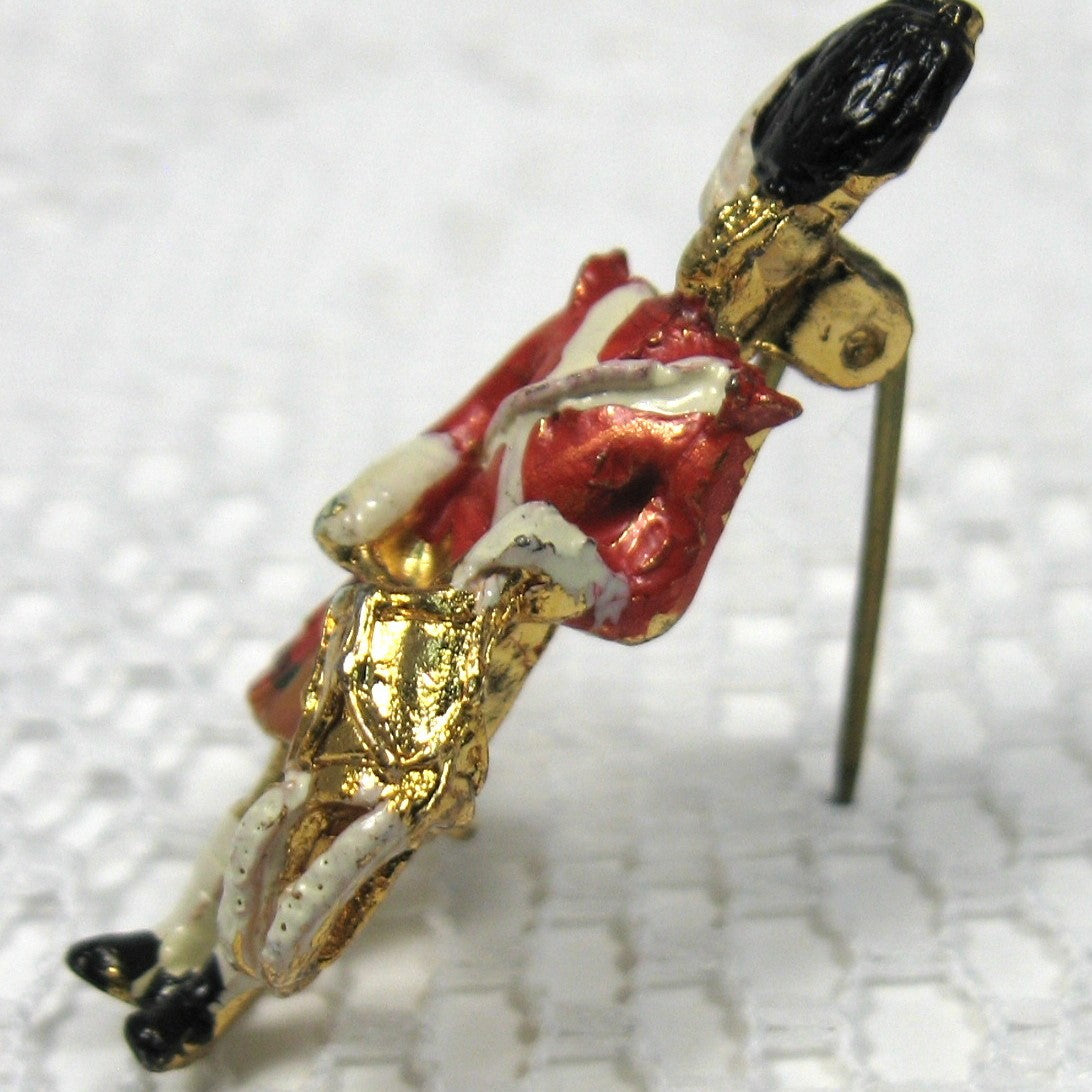 Vintage 1950s Scots Guards Regimental Drummer Souvenir Pin - UK Scottish Military Collectible for Display & Gifting
