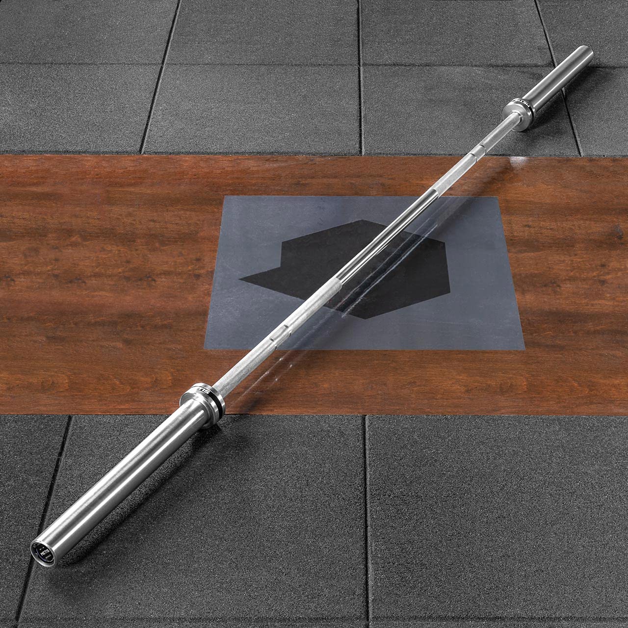 METIS 44lbs Olympic Barbell Bar - 7ft Weightlifting Bar with Optional Weight Plates | Professional Strength Training Equipment for Home Gym & CrossFit Workouts