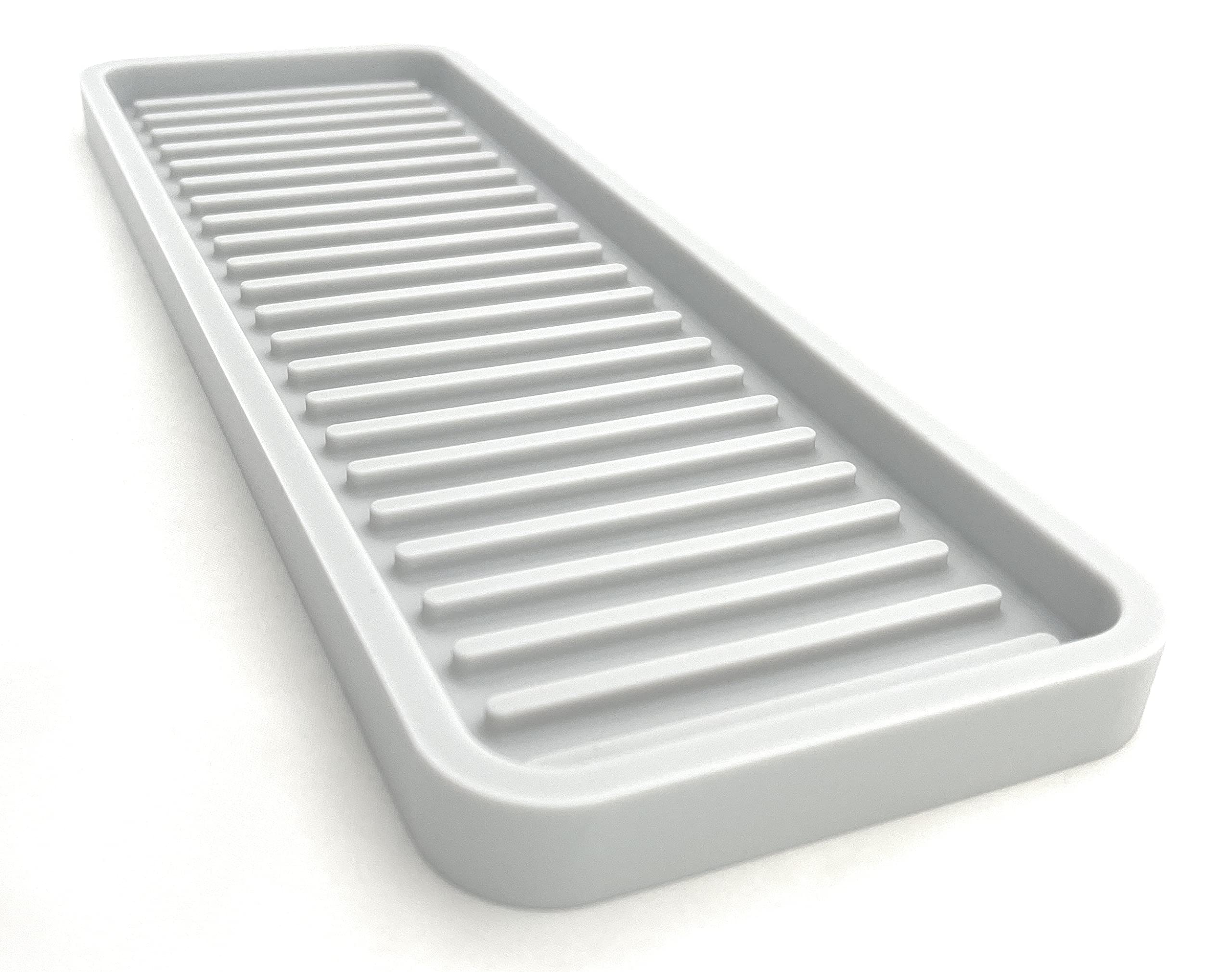 Premium Silicone Kitchen Sink Organizer Tray & Sponge Holder - 12