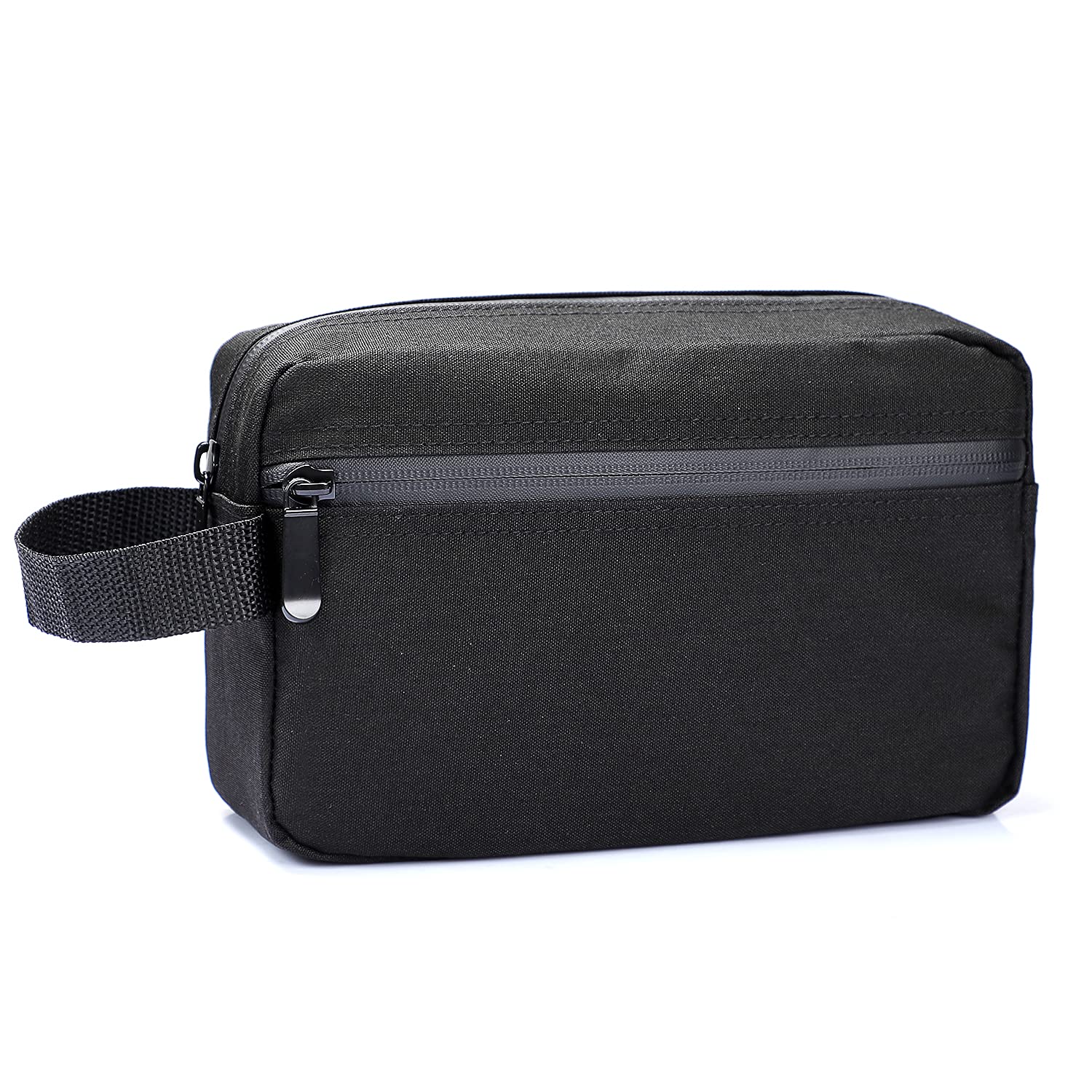 Etercycle Waterproof Travel Toiletry Bag for Men - Portable Shower & Gym Organizer with Handle - Ideal for Camping, Business Trips & Vacation (Black)