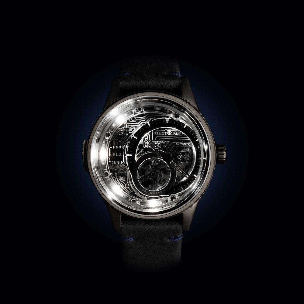The Electricianz Hybrid E Code Watch - 43mm Stainless Steel Smartwatch for Men | Waterproof & Durable | Perfect for Outdoor Adventures, Work & Daily Wear
