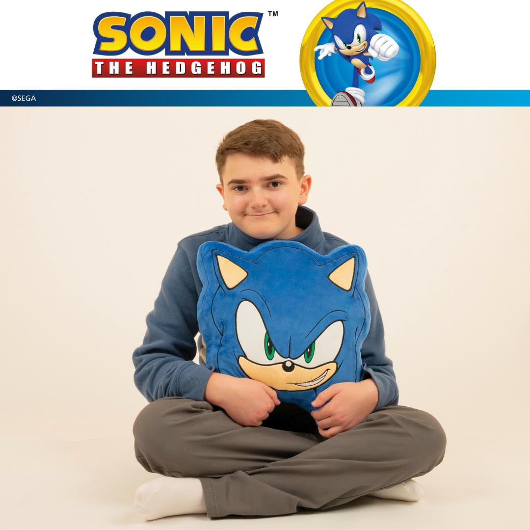 Franco Anime Gaming Bedding Super Soft Cozy Plush Decorative Pillow - Sonic The Hedgehog Theme - Perfect for Gaming Rooms, Anime Decor & Bedroom Accents