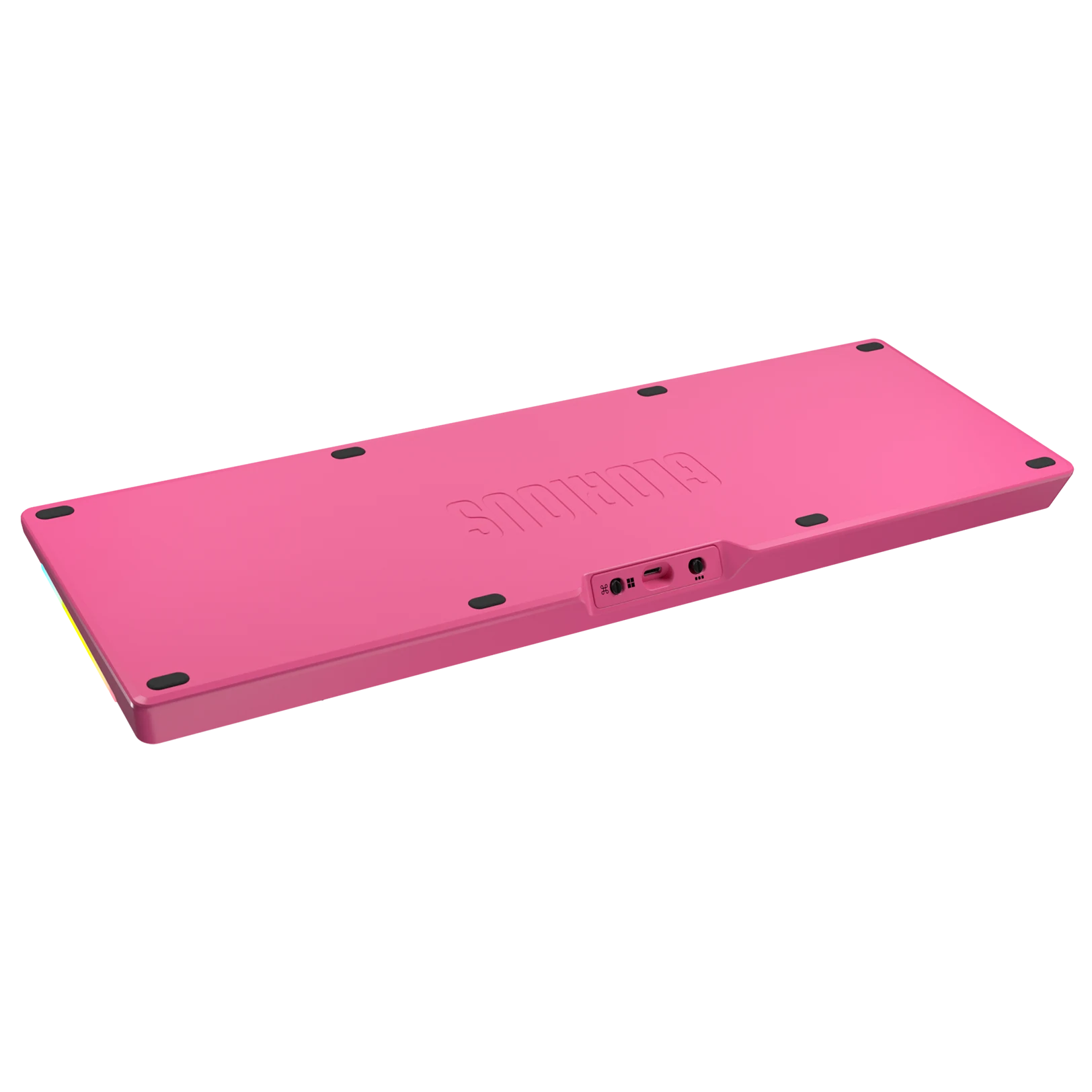 GMMK 3 Mechanical Keyboard Bottom Case - Limited Edition Metal Flamingo Pink (100% Size) for Gaming & Typing Enthusiasts | Perfect for PC Setup & Custom Keyboard Builds