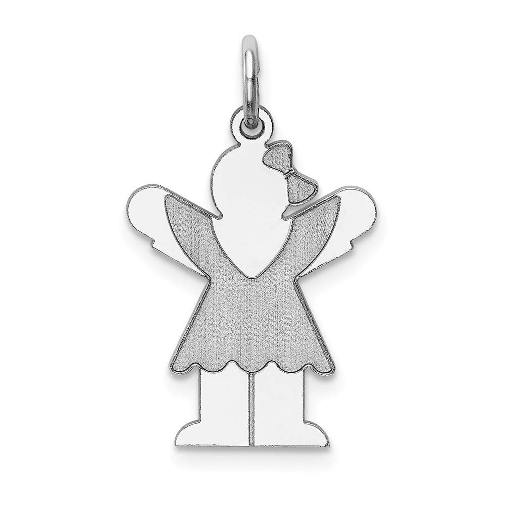 925 Sterling Silver Love Kid Charm Pendant for Necklace - Dainty Heart Jewelry Gift for Children, Girls & Boys - Perfect for Birthdays, Christenings & Special Occasions