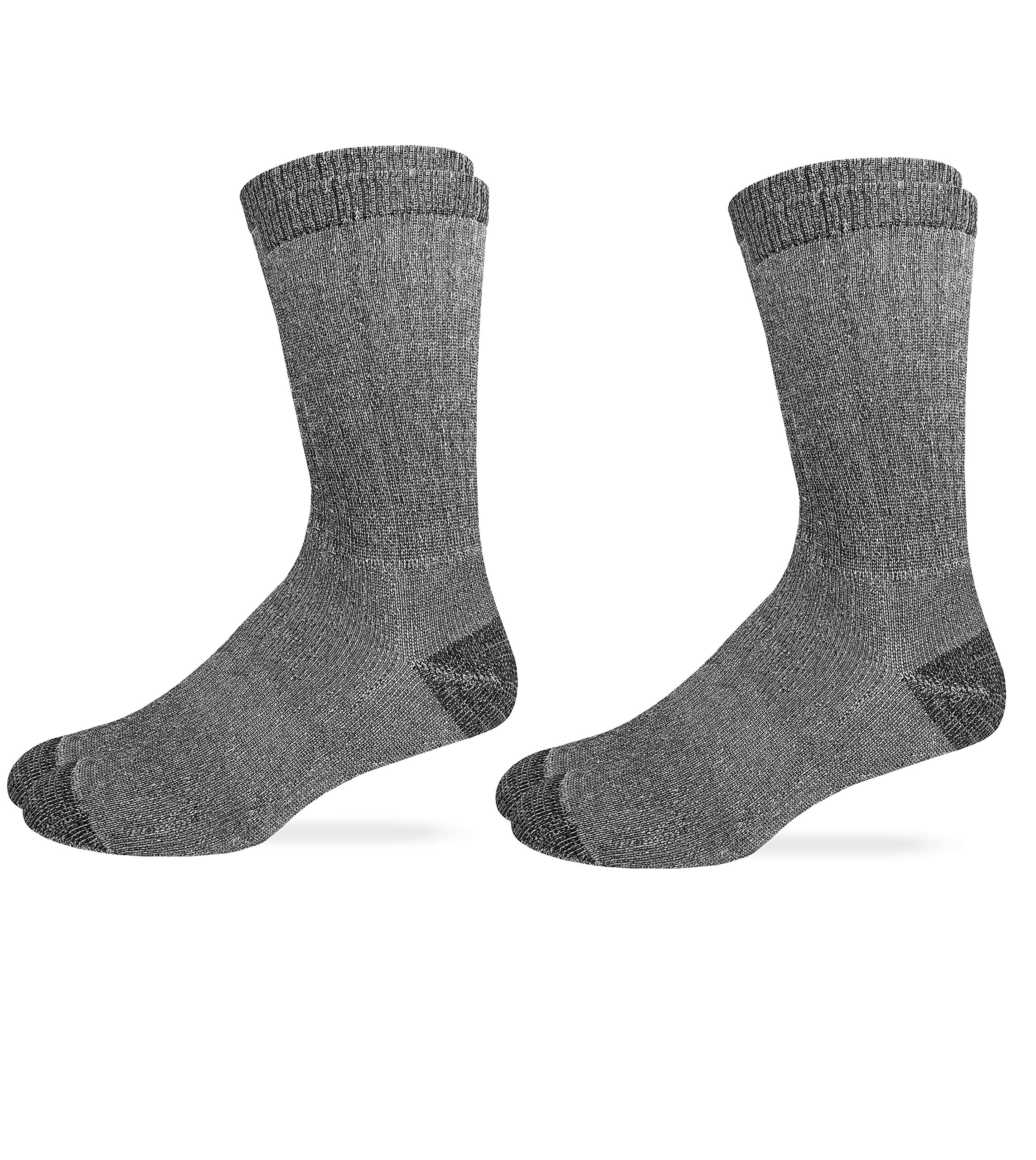 Premium Men's Cotton Boot Socks 2-Pack - Soft & Durable Everyday Socks for Work Boots, Hiking & Outdoor Activities - Carolina Ultimate Comfort Socks