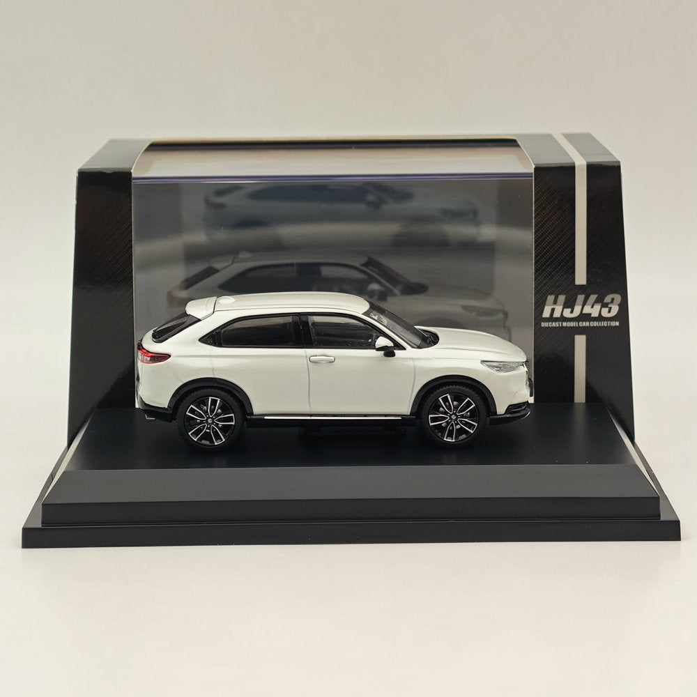 1/43 Scale Honda VEZEL Platinum White Diecast Model Car - Hobby Japan HJ433002PW - Collectible Miniature Vehicle for Display, Gifts & Car Enthusiasts