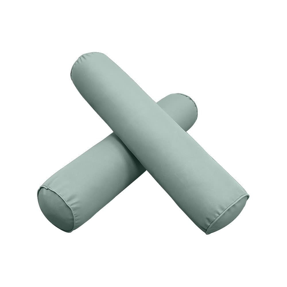 Prolinemax S5 Outdoor Daybed Slipcover - Waterproof Mattress & Bolster Pillow Cushion Covers with Pipe Trim for Patio, Poolside, and Garden Furniture AD002