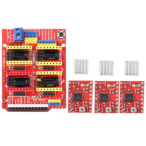 High-Performance 3D Printer V3 CNC Expansion Board - Compact Drive Controller for Stepper Motors | Perfect for DIY 3D Printing, Prototyping & Maker Projects