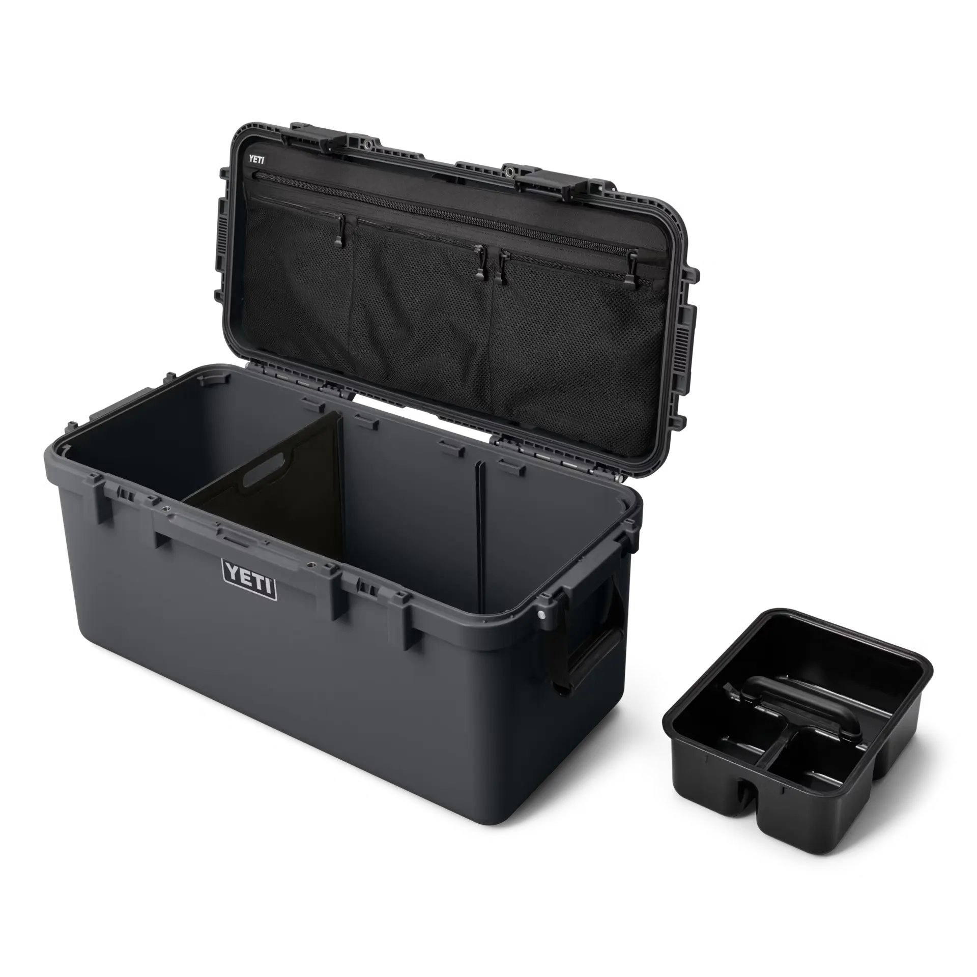 LoadOut GoBox 60 Charcoal - Durable Waterproof Storage Container for Camping, Hiking & Outdoor Adventures | Secure Gear Organization Box for Equipment, Tools & Supplies