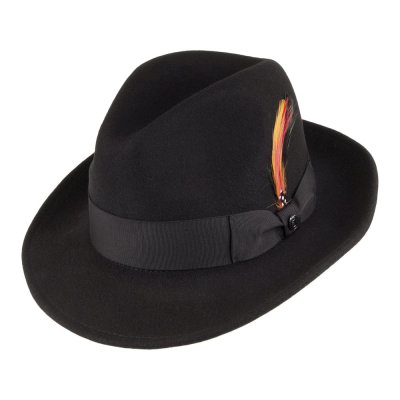 The Adventure Begins with Jaxon Pinch Crown Crushable Wool Felt Fedora Hat