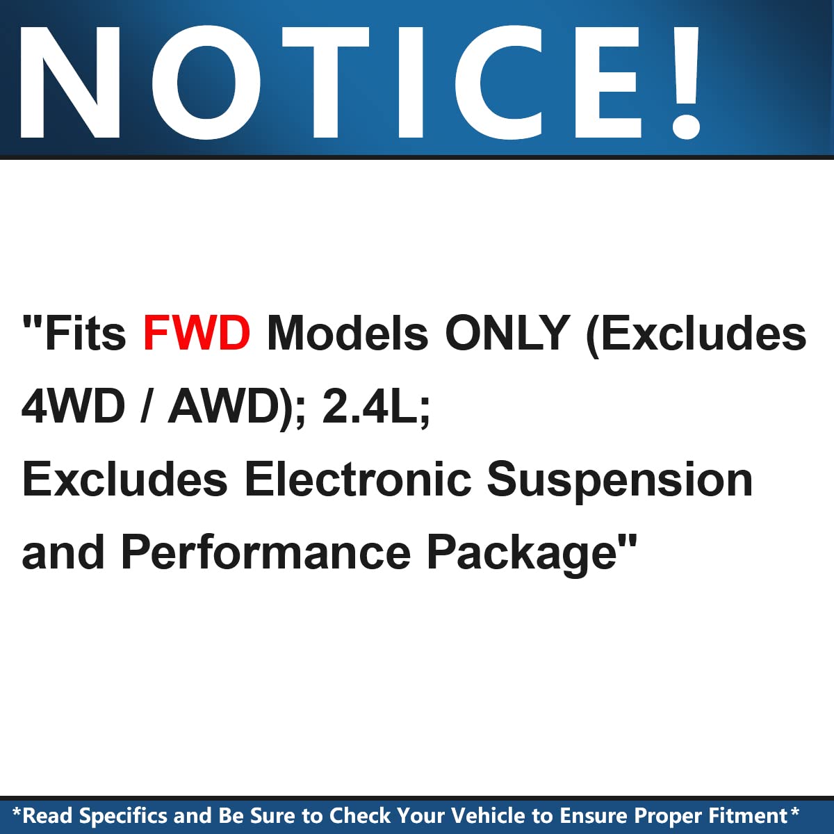 Detroit Axle Complete Front Strut Assembly for 2011-2016 Buick LaCrosse 2.4L FWD - Pair of Replacement Struts with Coil Springs | Smooth Ride & Enhanced Handling for City Driving & Highway Commutes
