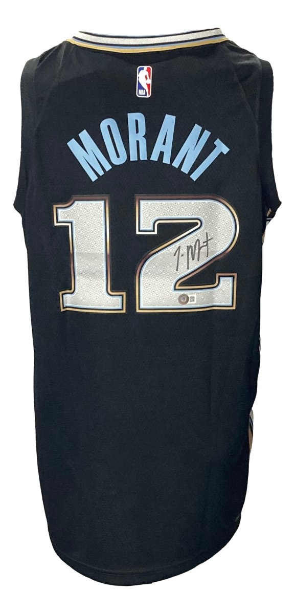 Authentic Ja Morant Signed Memphis Grizzlies Black Nike Swingman Jersey - Limited Edition NBA Basketball Collectible - Perfect for Sports Memorabilia Collections, Fan Gifts, and Game Day Display