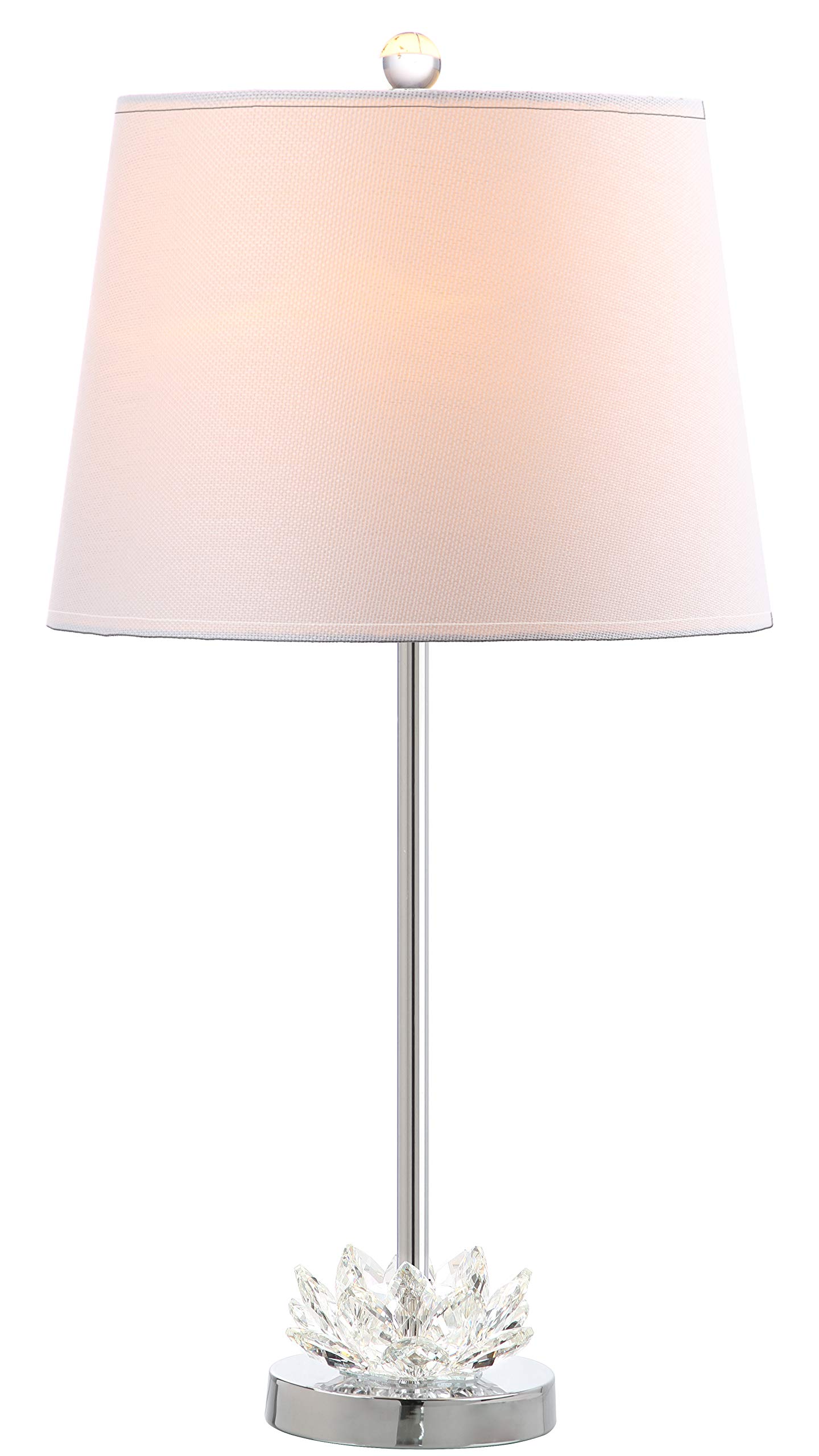 SAFAVIEH Beverly Modern Glam 23-inch Crystal Table Lamp Set of 2 with LED Bulbs - Elegant Lighting for Bedroom, Living Room & Home Office - Perfect for Nightstands, Desks and Ambient Decor
