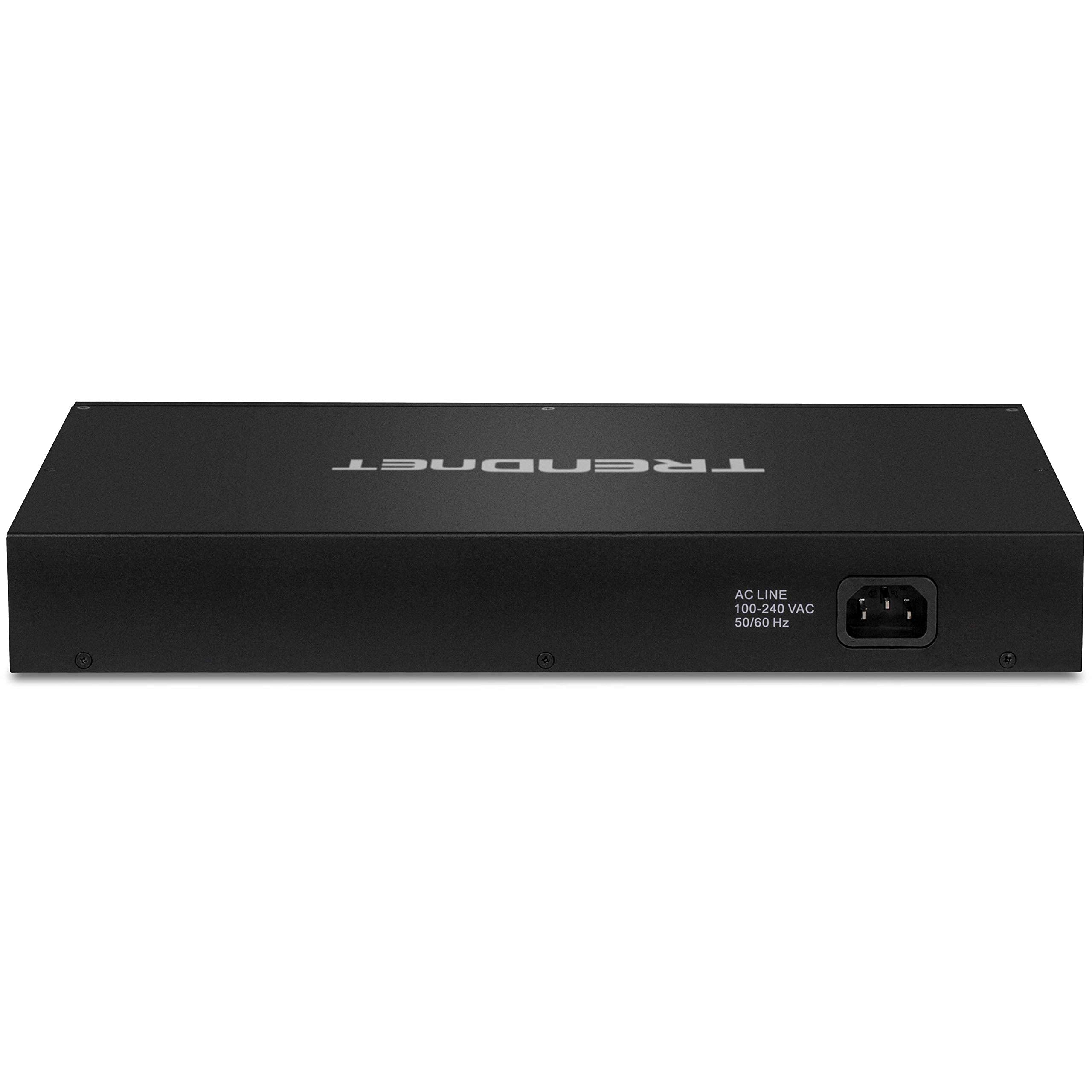 TRENDnet TPE-3012LS 12-Port Gigabit PoE+ Smart Managed Switch - 8 PoE+ Ports, 2 Gigabit Ports, 2 SFP Slots, 110W Budget, 200m Range - Ideal for IP Camera Systems, Business Networks & Smart Home Security (Renewed)