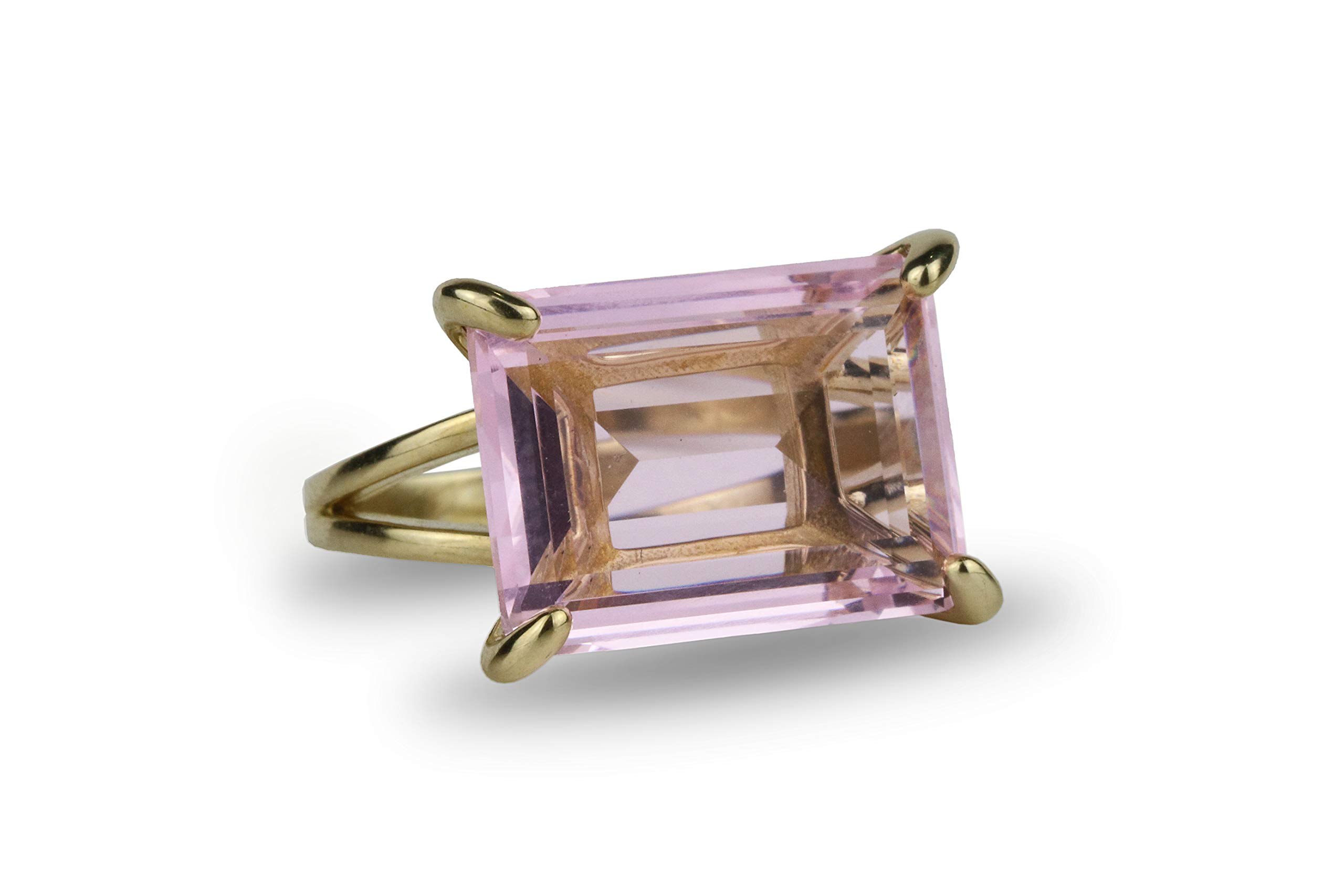 Rose Quartz Silver Ring for Women - Elegant Crystal Jewelry Gift | Wedding & Party Wear