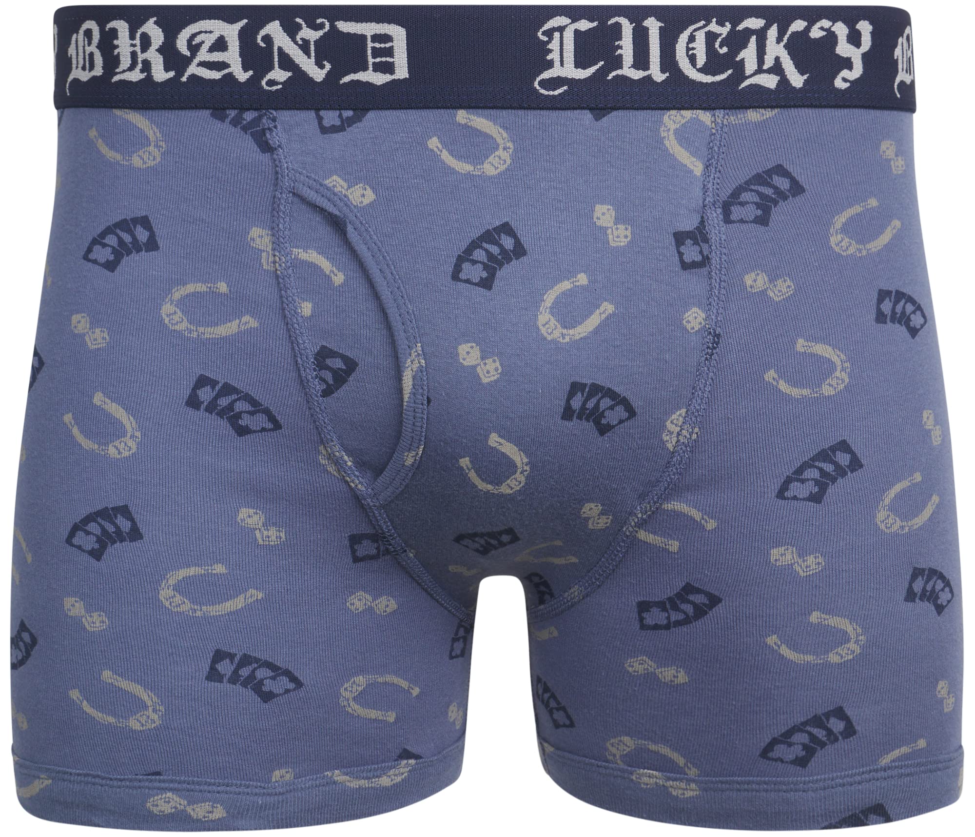 Lucky Brand Men's Boxer Briefs 3-Pack - Classic Cotton Underwear with Functional Fly for Everyday Comfort (S-XL) - Perfect for Work, Gym & Lounge Wear